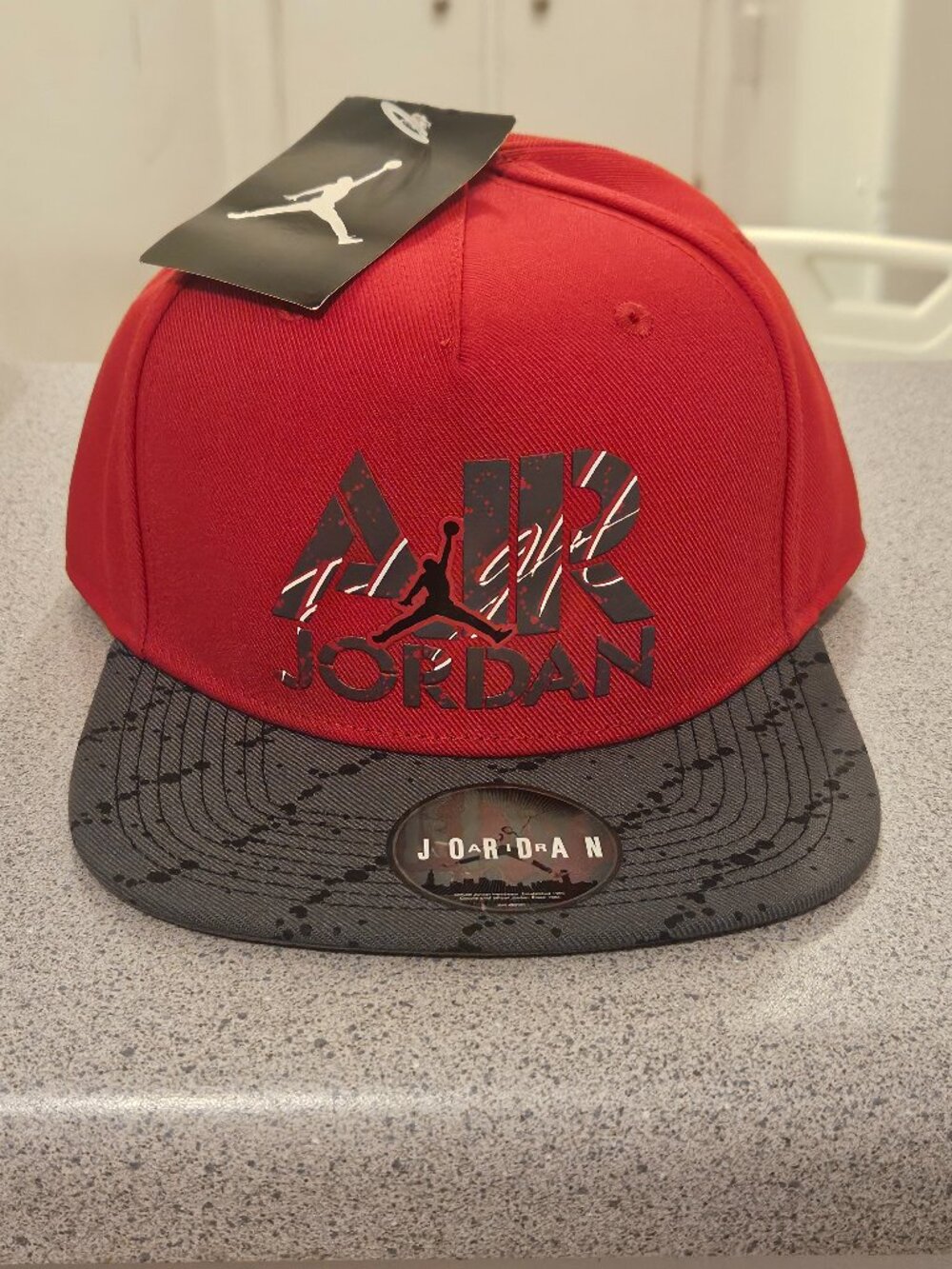 Air Jordan Flight Hat Men Red Gray Jumpman Snap Back Cap New